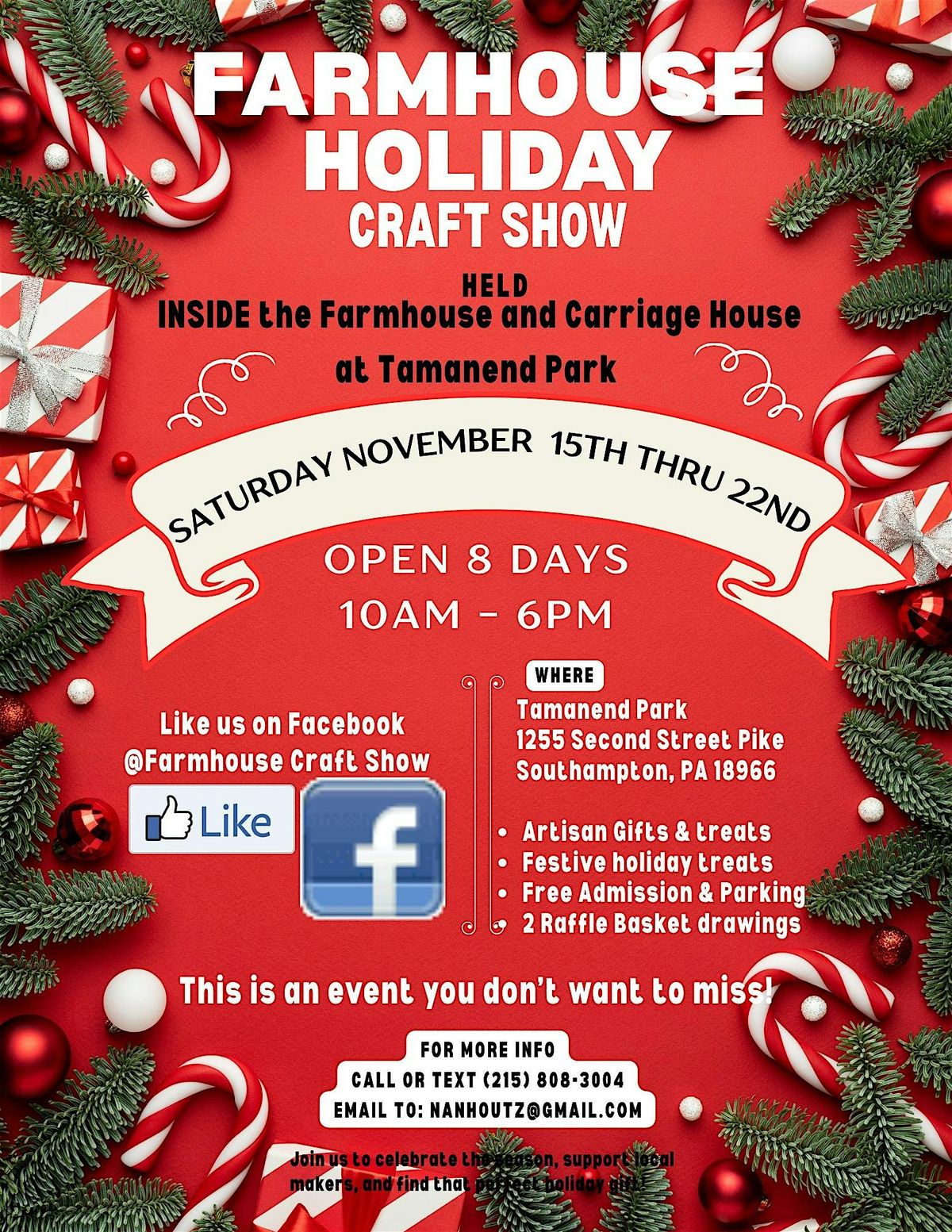 Farmhouse Craft Show at Tamanend Park