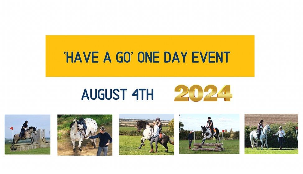 'Have a go' One Day Event (August 2024)
