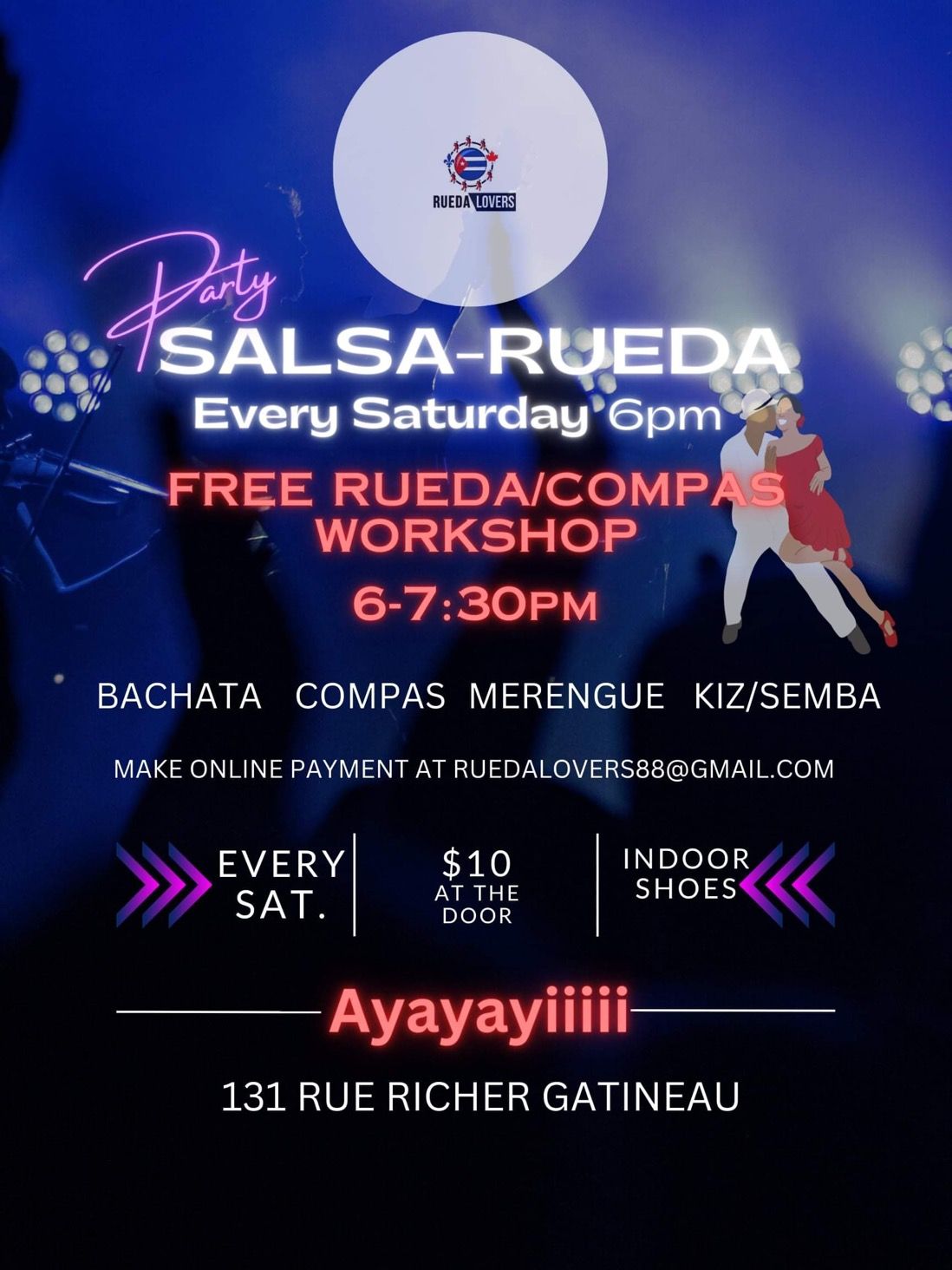 RUEDA LOVERS Saturday Night Social