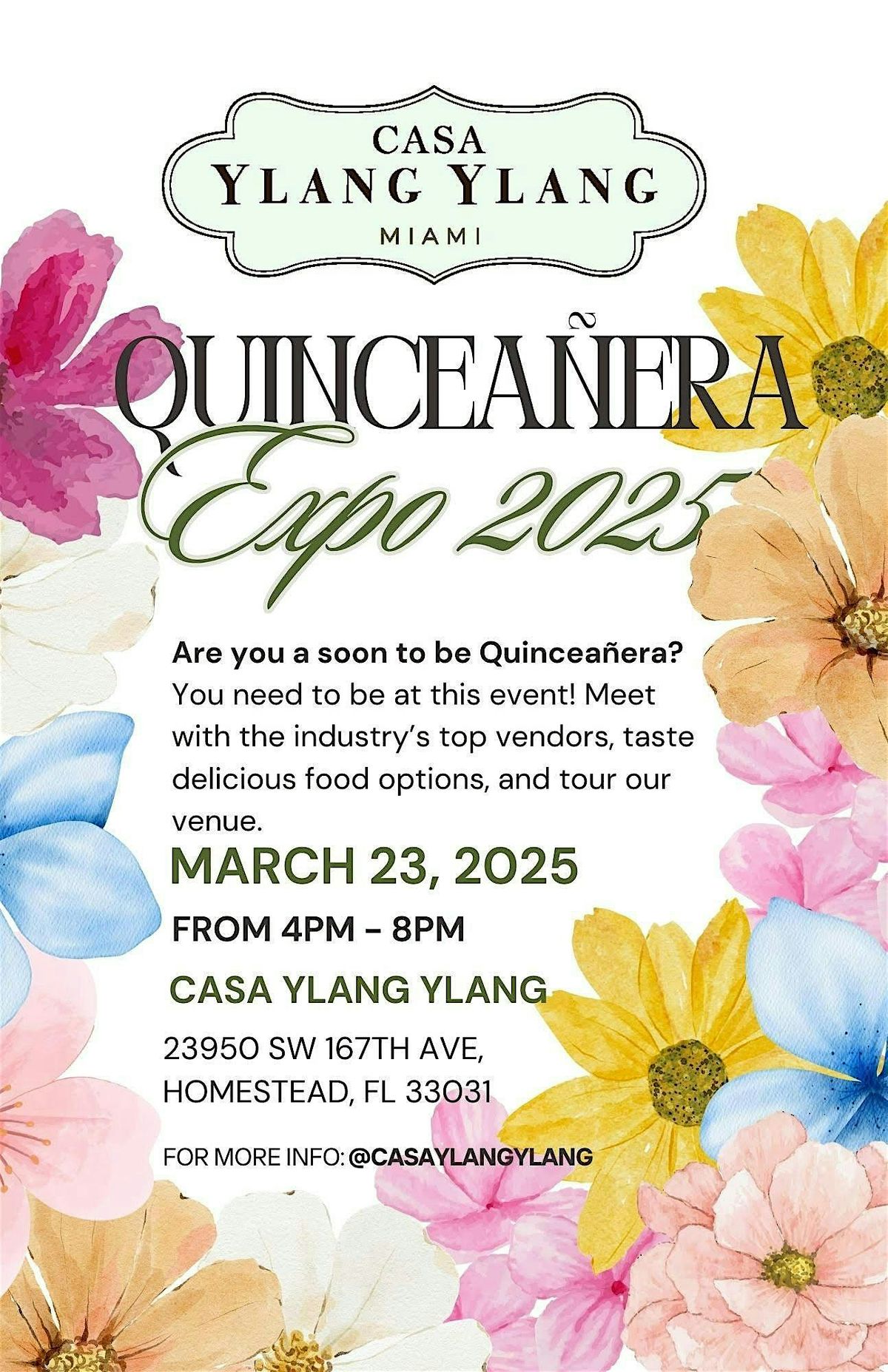 Quinceanera Expo at Casa Ylang Ylang  2025