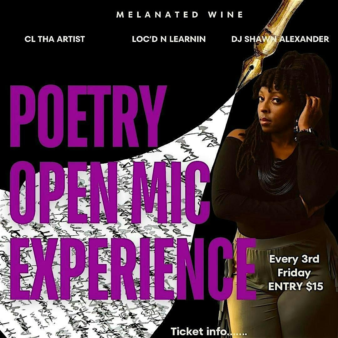 Melanated Wine Poetry Night Experience