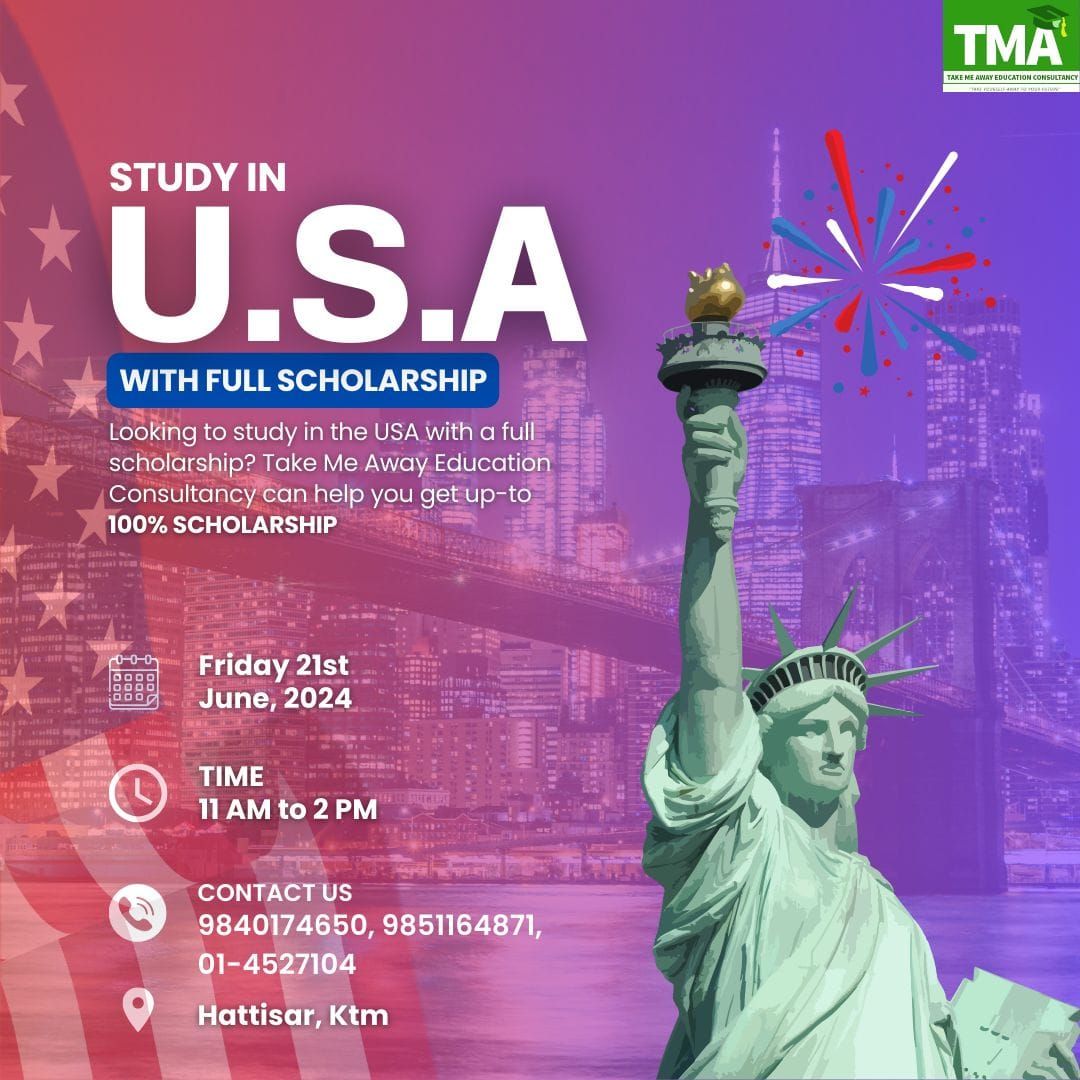 Study in USA with Full Scholarship...