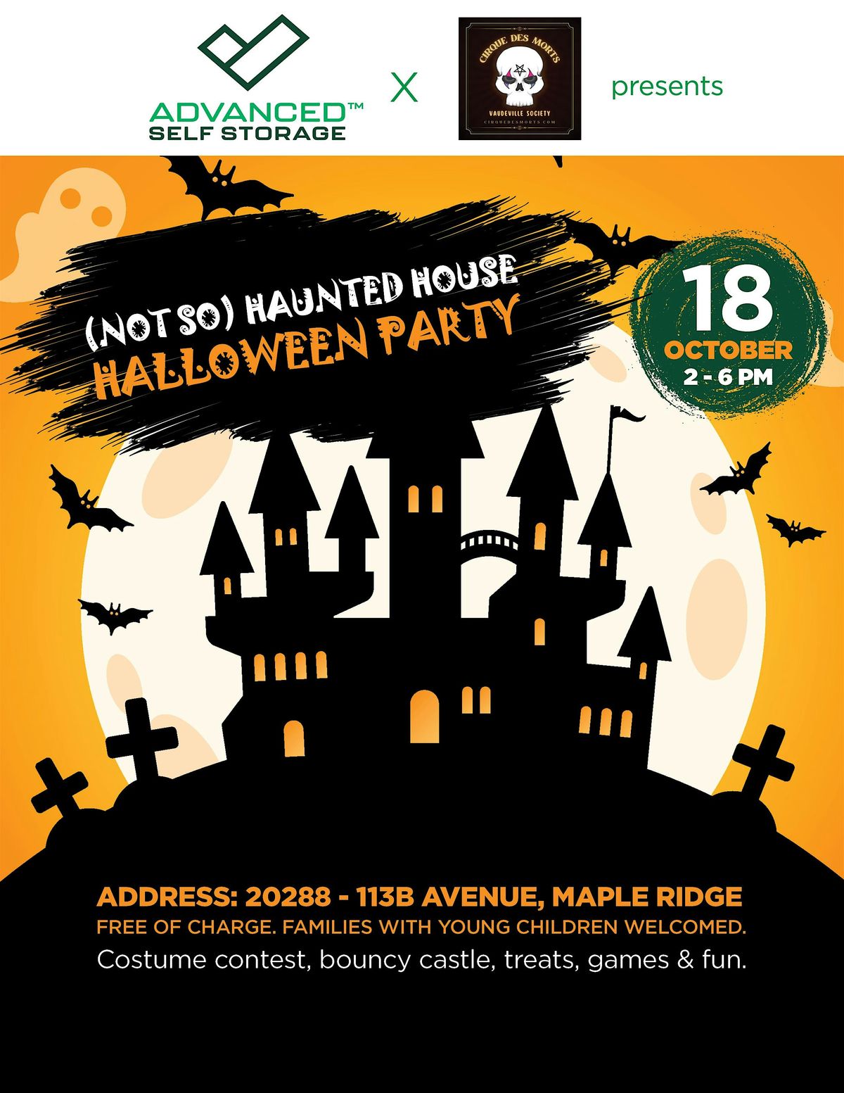 (Not So) Haunted House Halloween Party by Advanced Self Storage