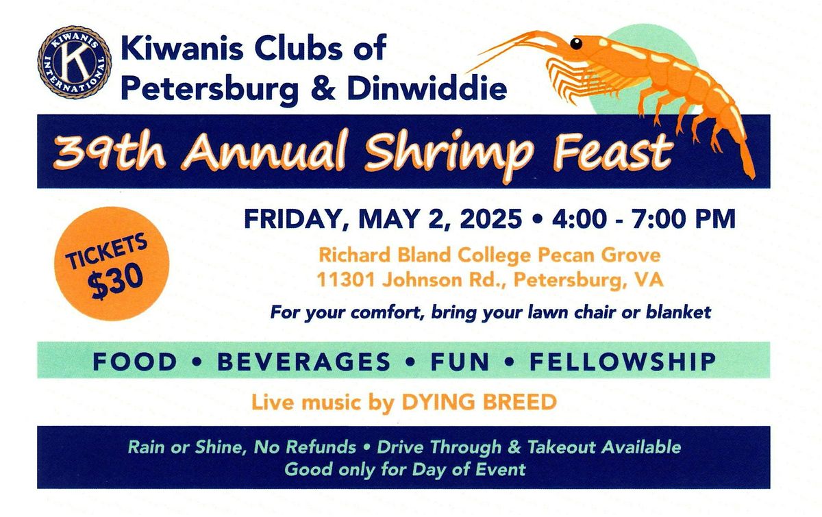 39th Annual Kiwanis Shrimp Feast