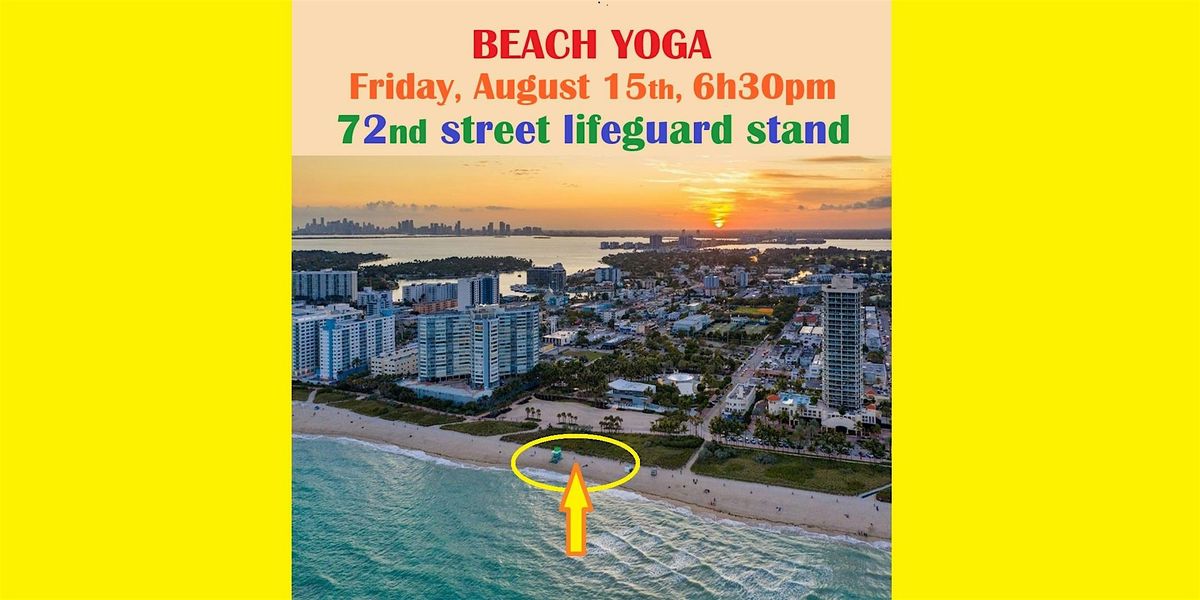 Friday Sunset Yoga on the Beach