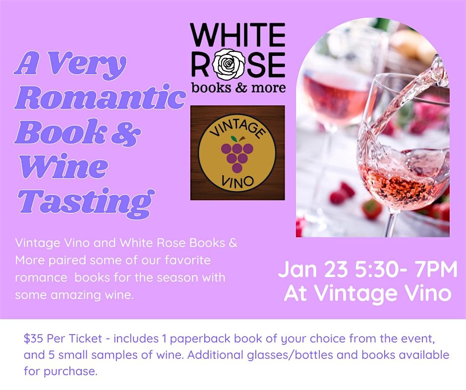 A Very Romantic Book & Wine Tasting