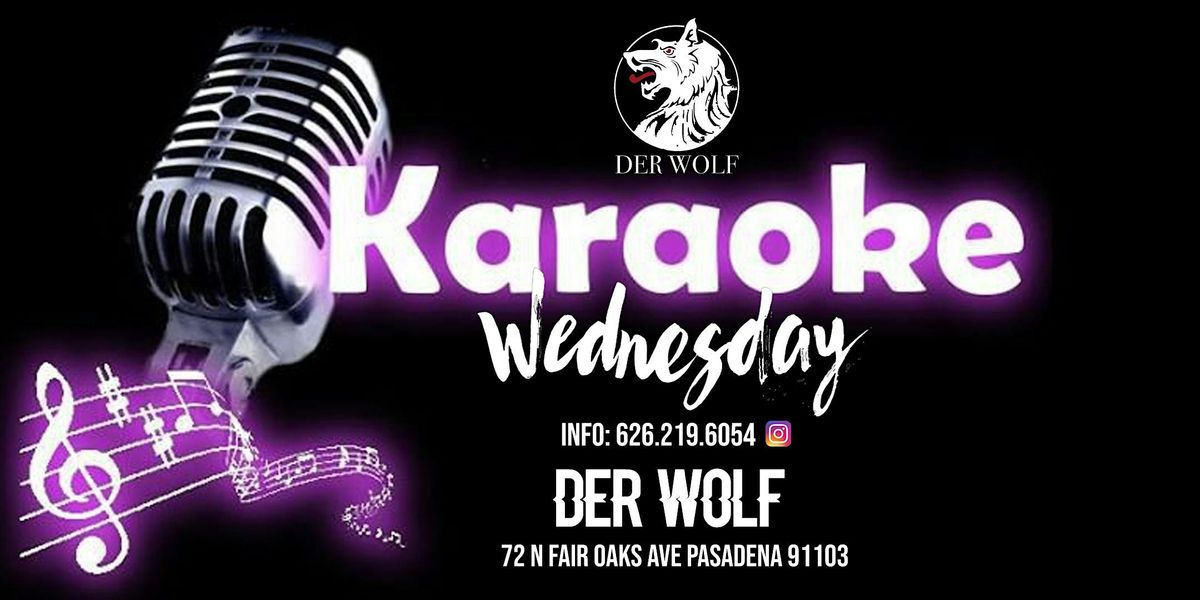 Karaoke Wednesday at Derwolf