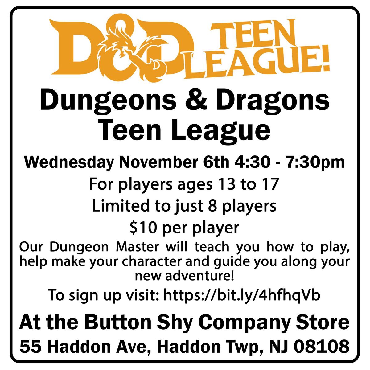 D&D Teen League - Curse of Strahd Campaign