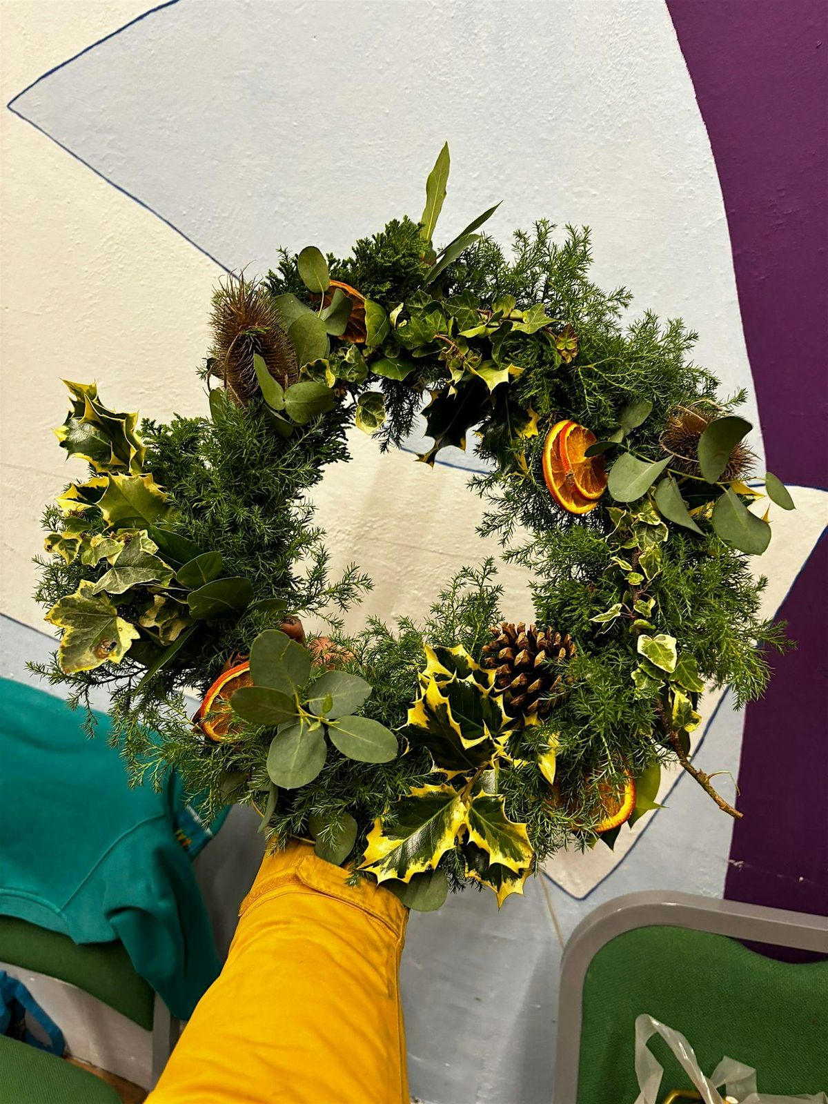 Festive wreath making evening