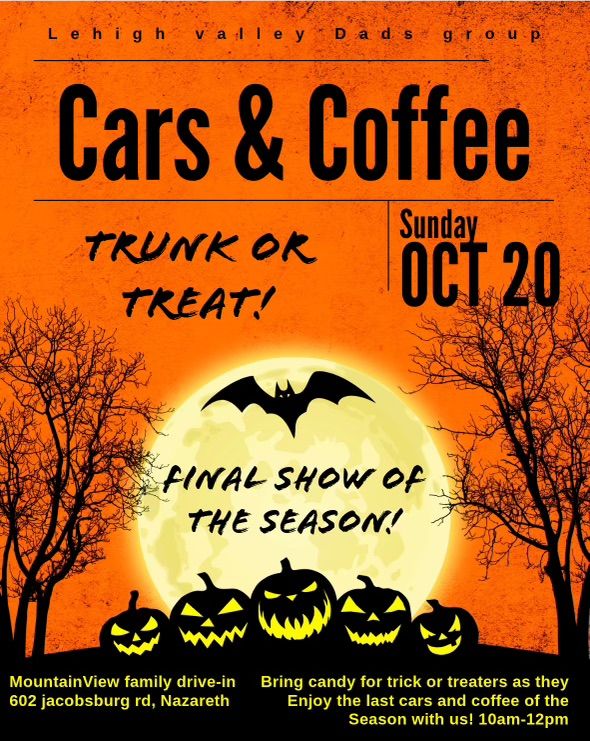 Cars & Coffee \u2615\ufe0f Trunk or Treat!