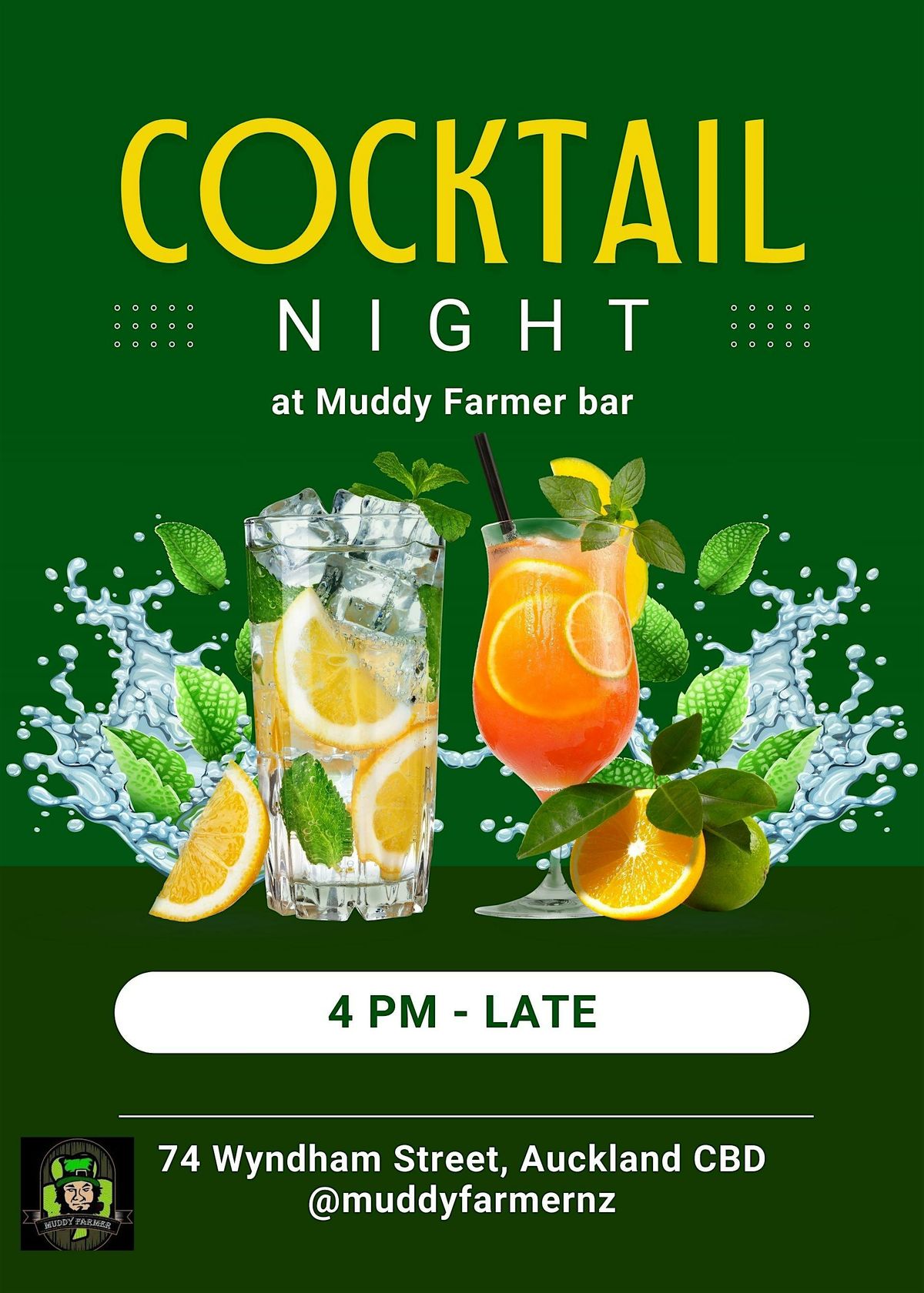 Cocktail Night at Muddy Farmer bar