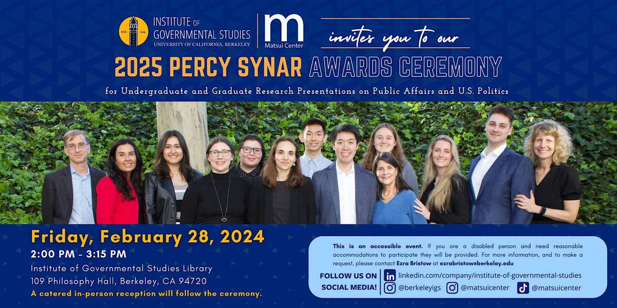 2025 Percy-Synar Awards Ceremony