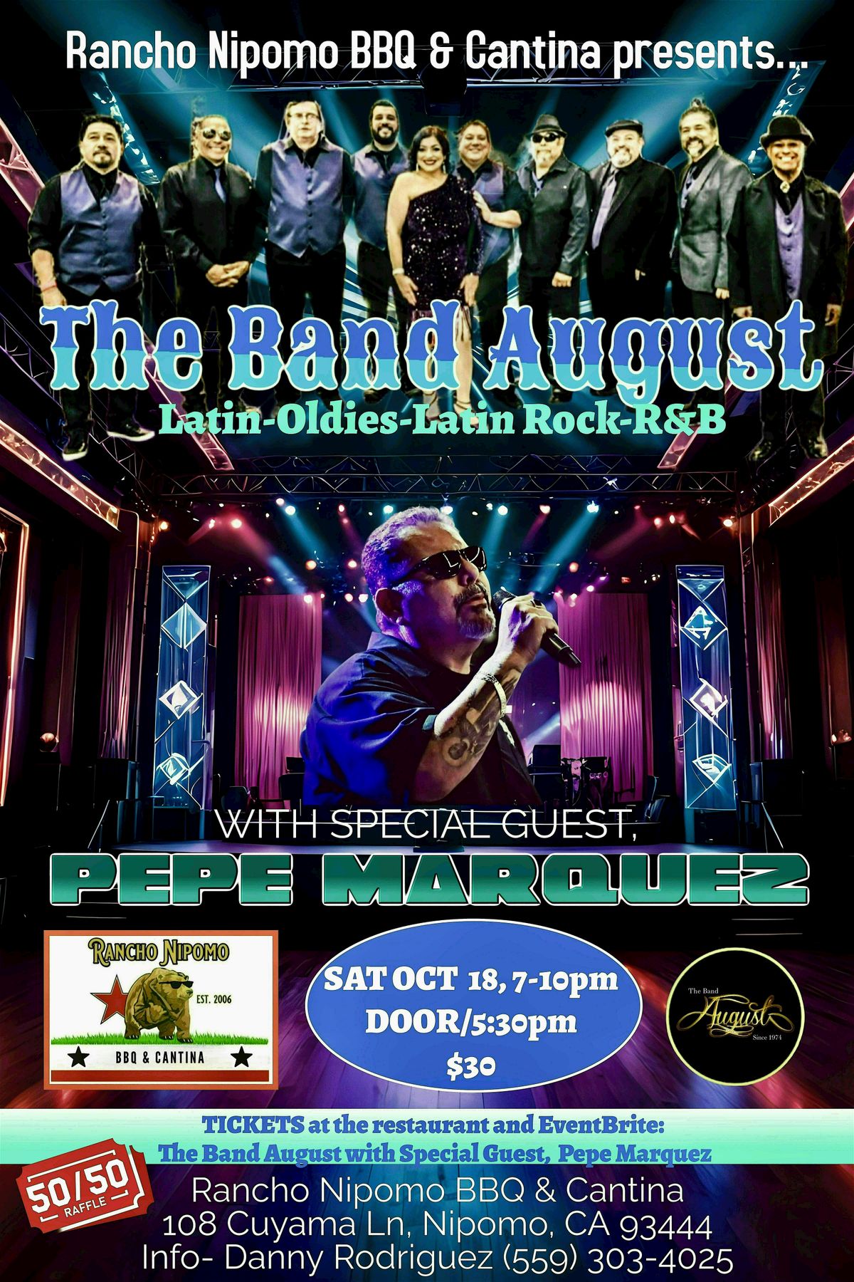 The Band August with Special Guest,  Pepe Marquez
