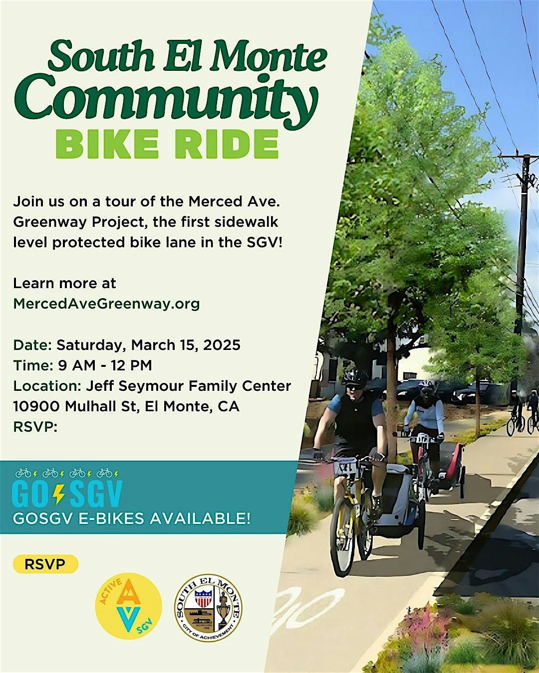 Merced Ave Greenway: South El Monte Community Bike Ride