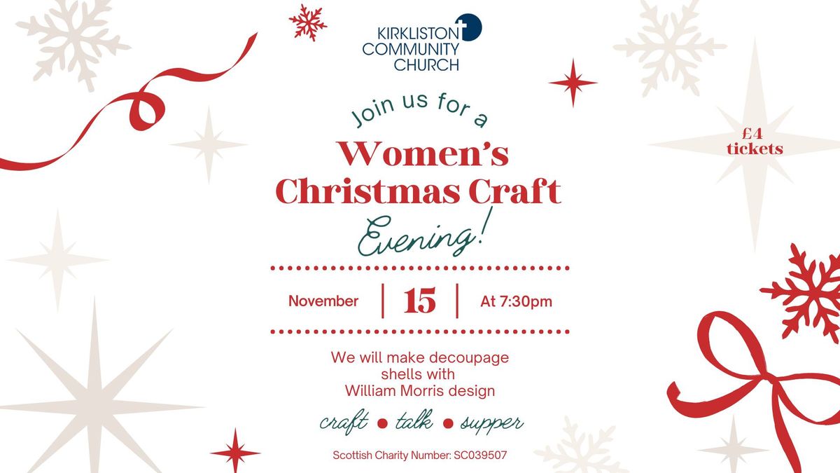 Kirkliston Community Church - Women's Christmas Craft Evening