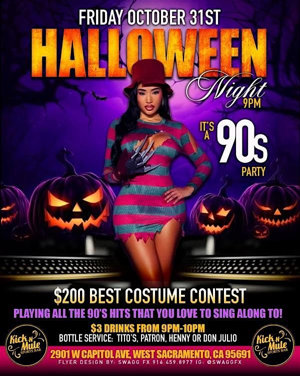 Halloween at Kick N Mule Back to the 90\u2019s