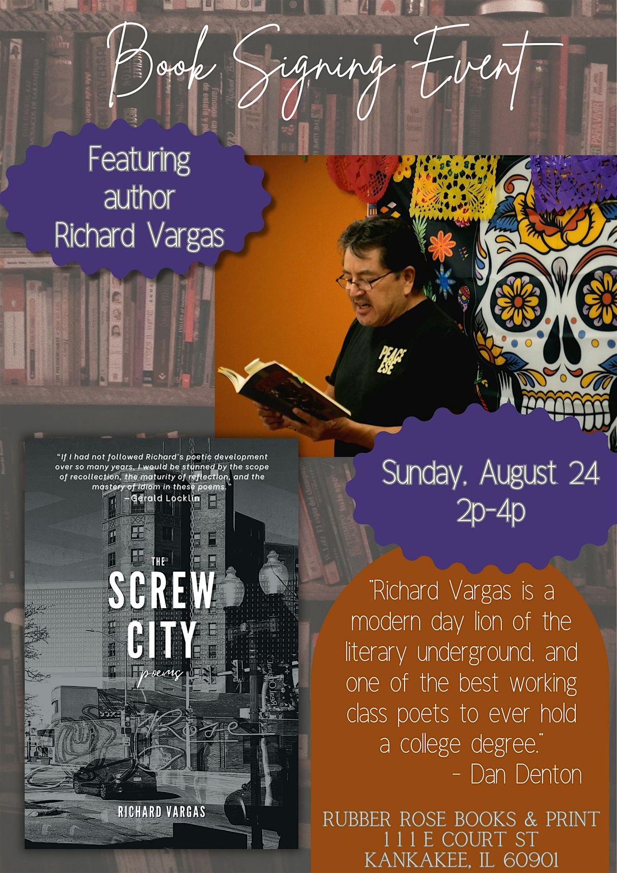 Book Signing with Poet Richard Vargas