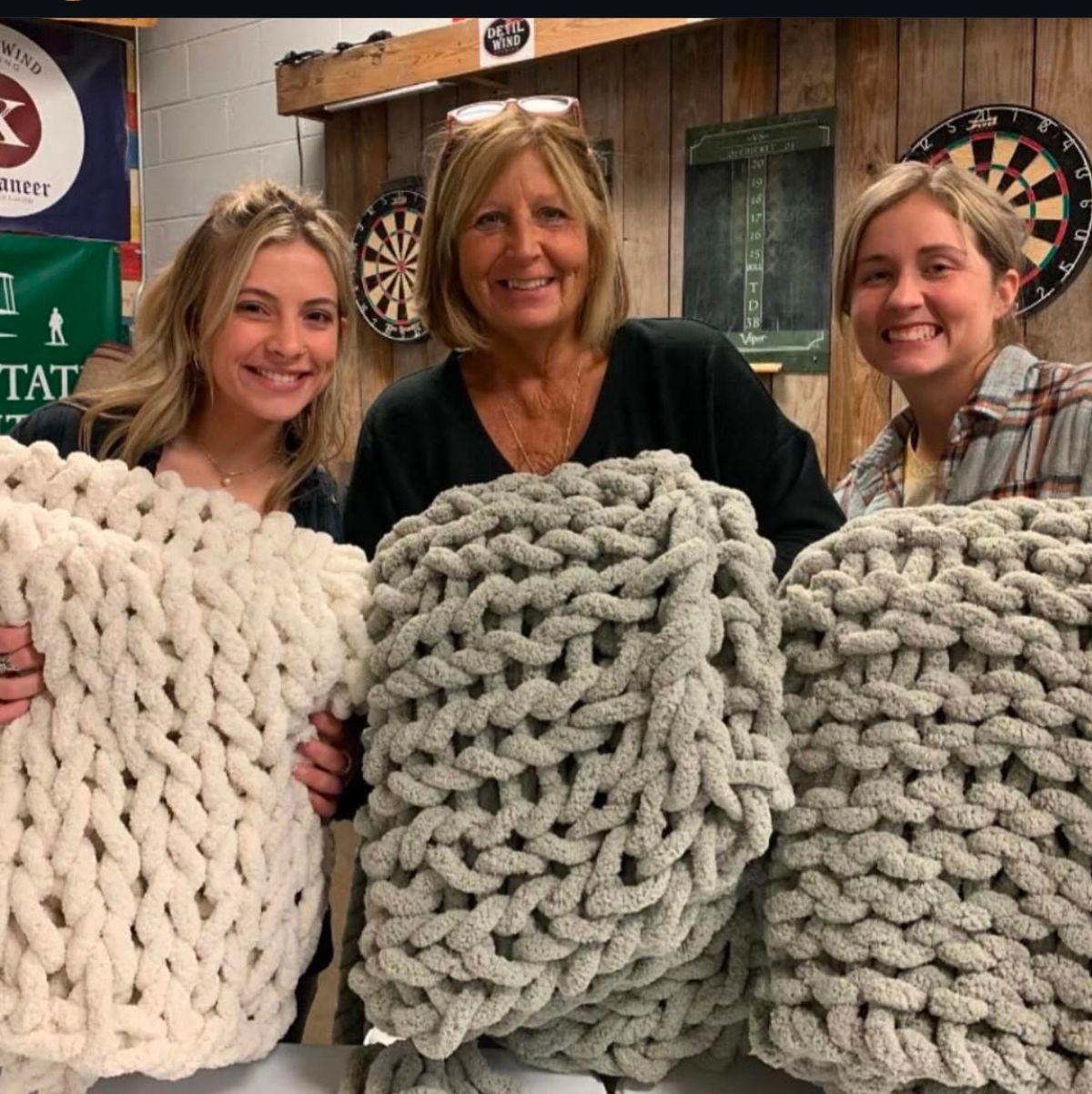 Chunky blanket workshop at Devil Wind Brewing 