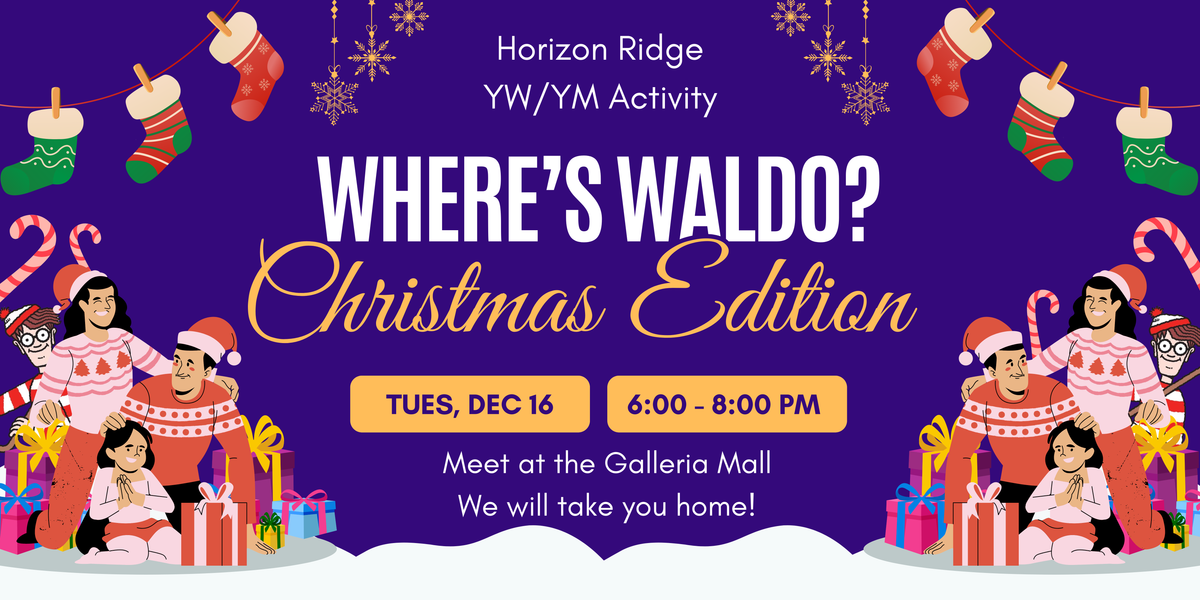 HR - YW\/YM Joint Activity - Where\u2019s Waldo?