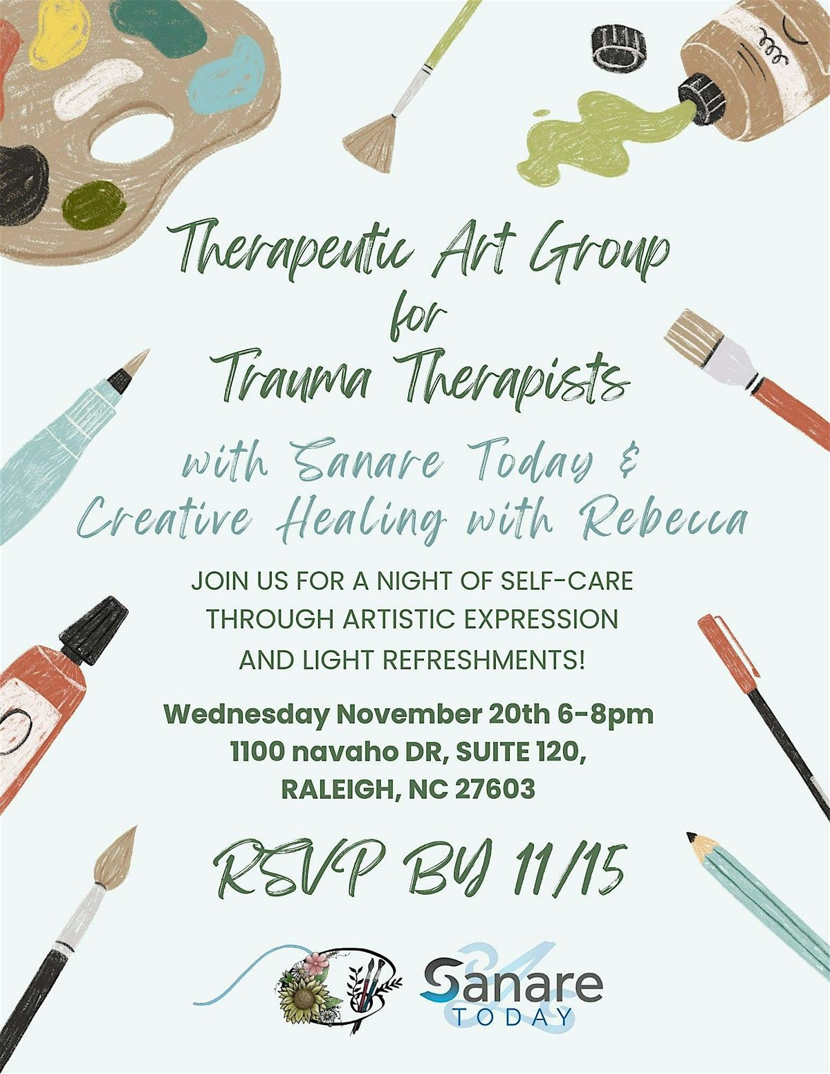 FREE Therapeutic Art Group for Trauma Therapists