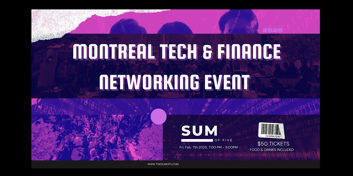 Montreal Tech & Finance Networking Event