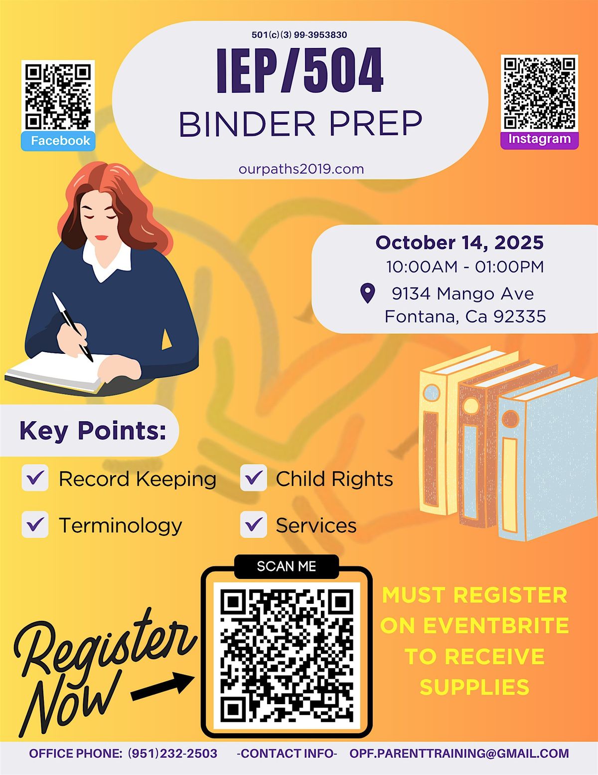 IEP\/504 Binder Prep
