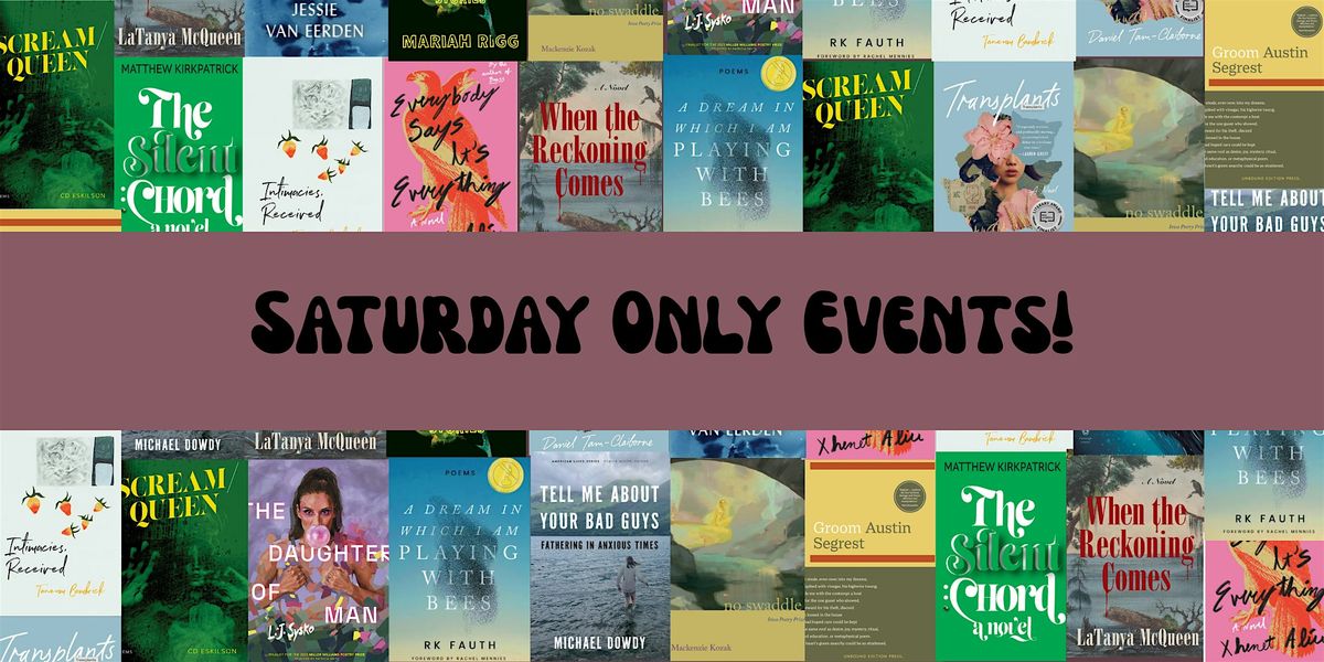 Punch Bucket Literary Festival, Asheville, NC (Saturday Only Tickets)