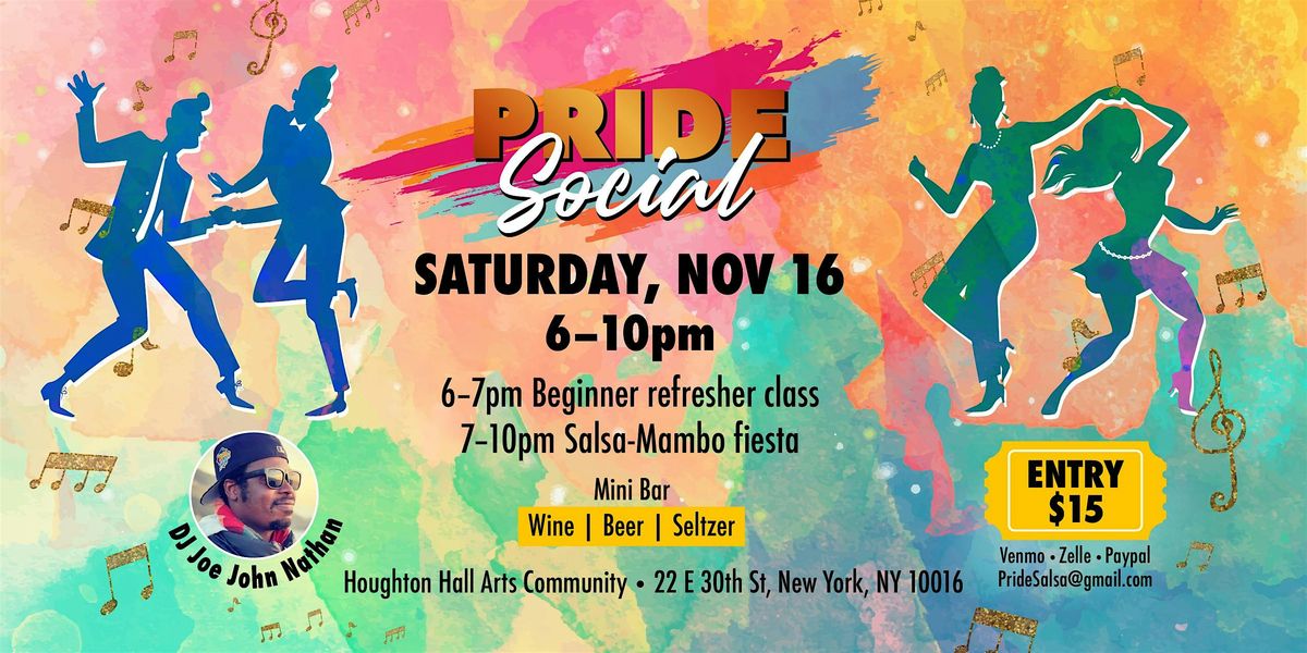 Pride Social November Edition + Beginner  Salsa  Class