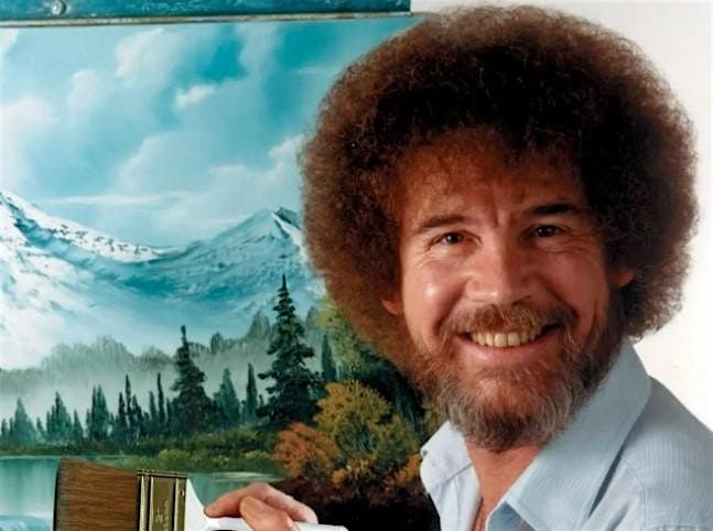 Bob Ross  "Autumn Mountains" Oil Painting class