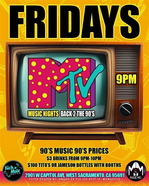 Kick N Mule MTV Music Nights Back to the 90\u2019s