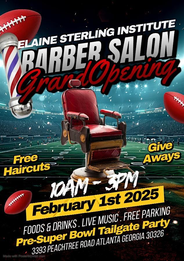 Elaine Sterling Institute Barber Grand Opening