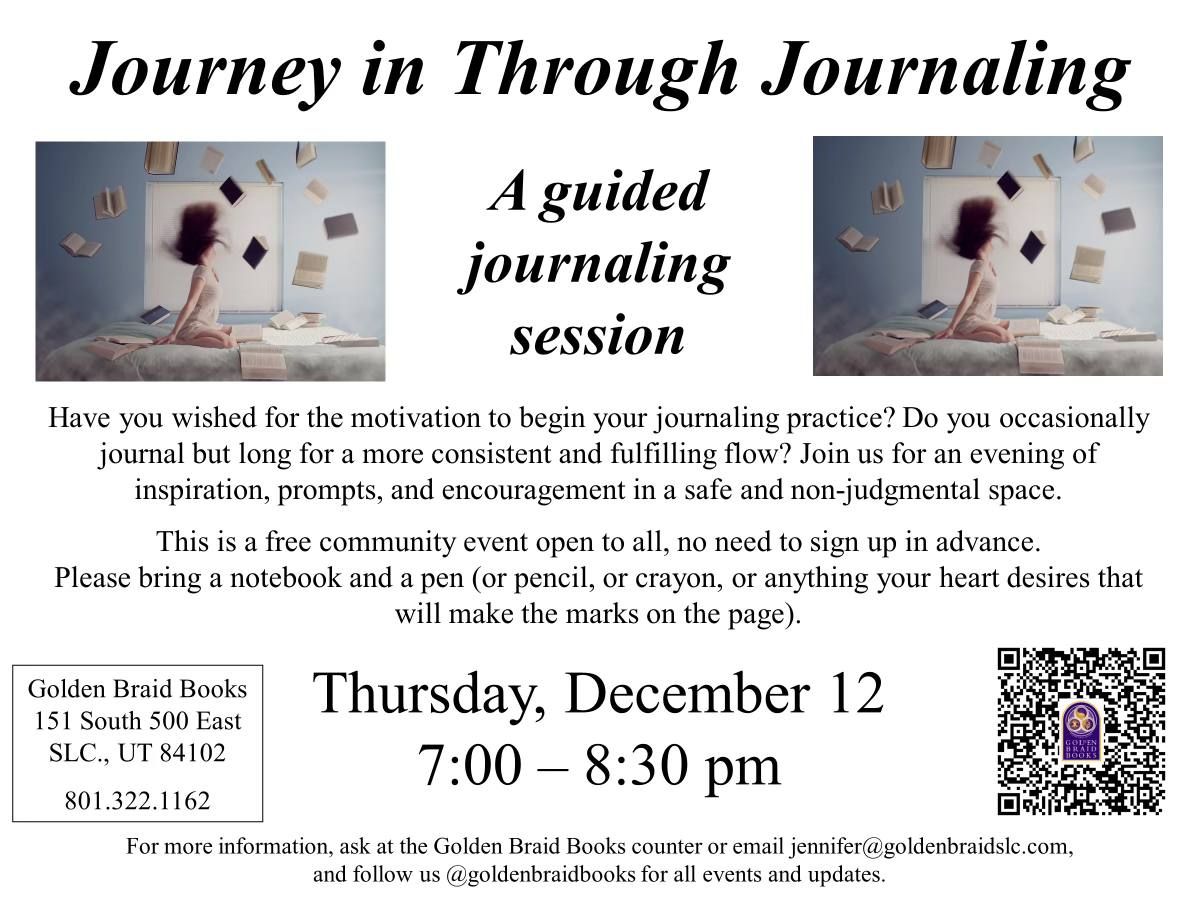 Writing Workshop Series: Journey in Through Journaling