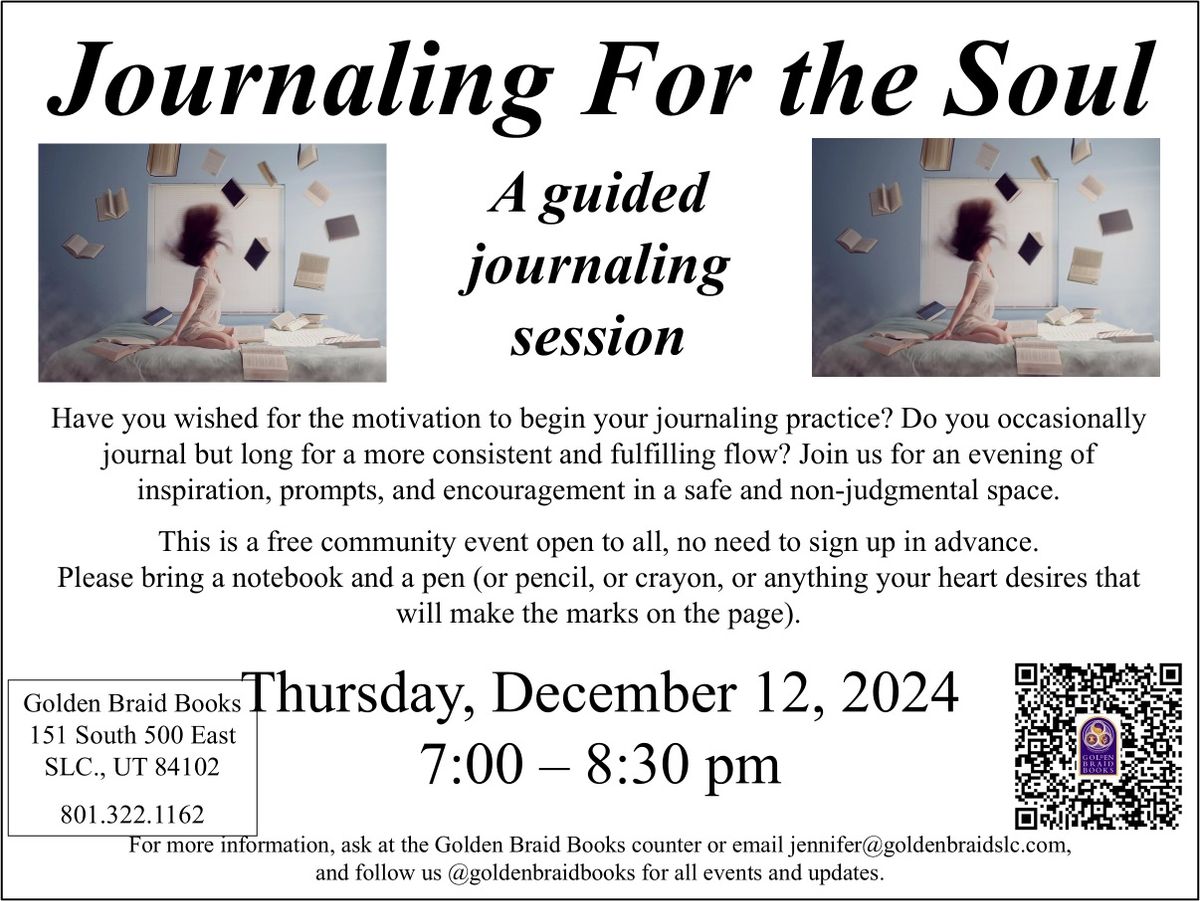 Writing Workshop Series: Journaling For the Soul