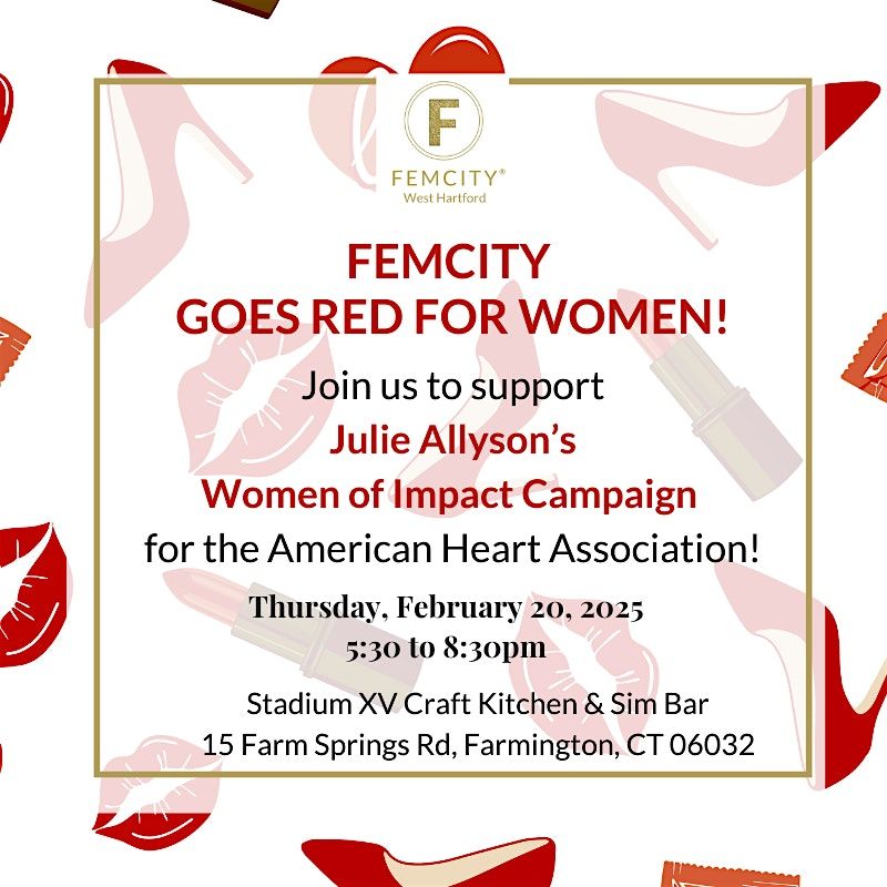 FemCity West Hartford Goes Red for Women in February!