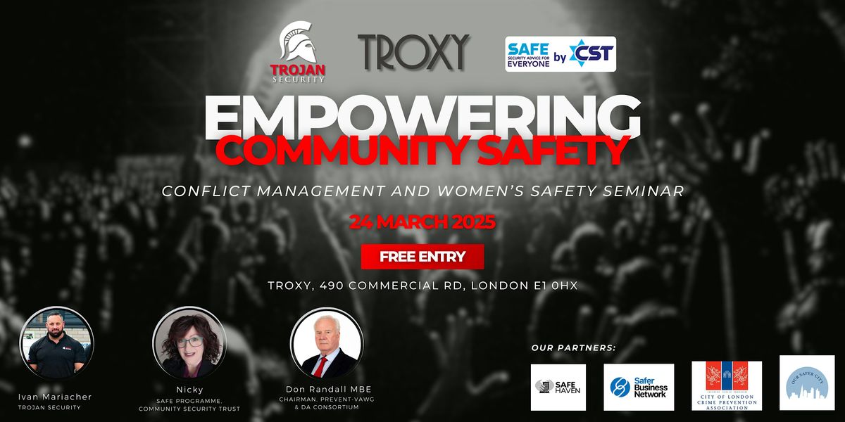 Empowering Community Safety: Conflict Management and Women\u2019s Safety Seminar