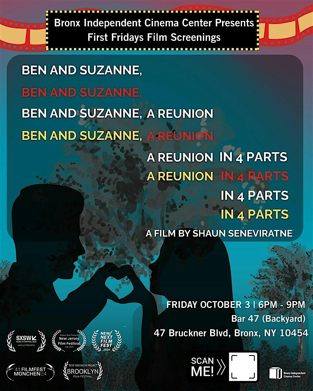 First Film Friday Screening | Ben & Suzanne, A Reunion in 4 Parts