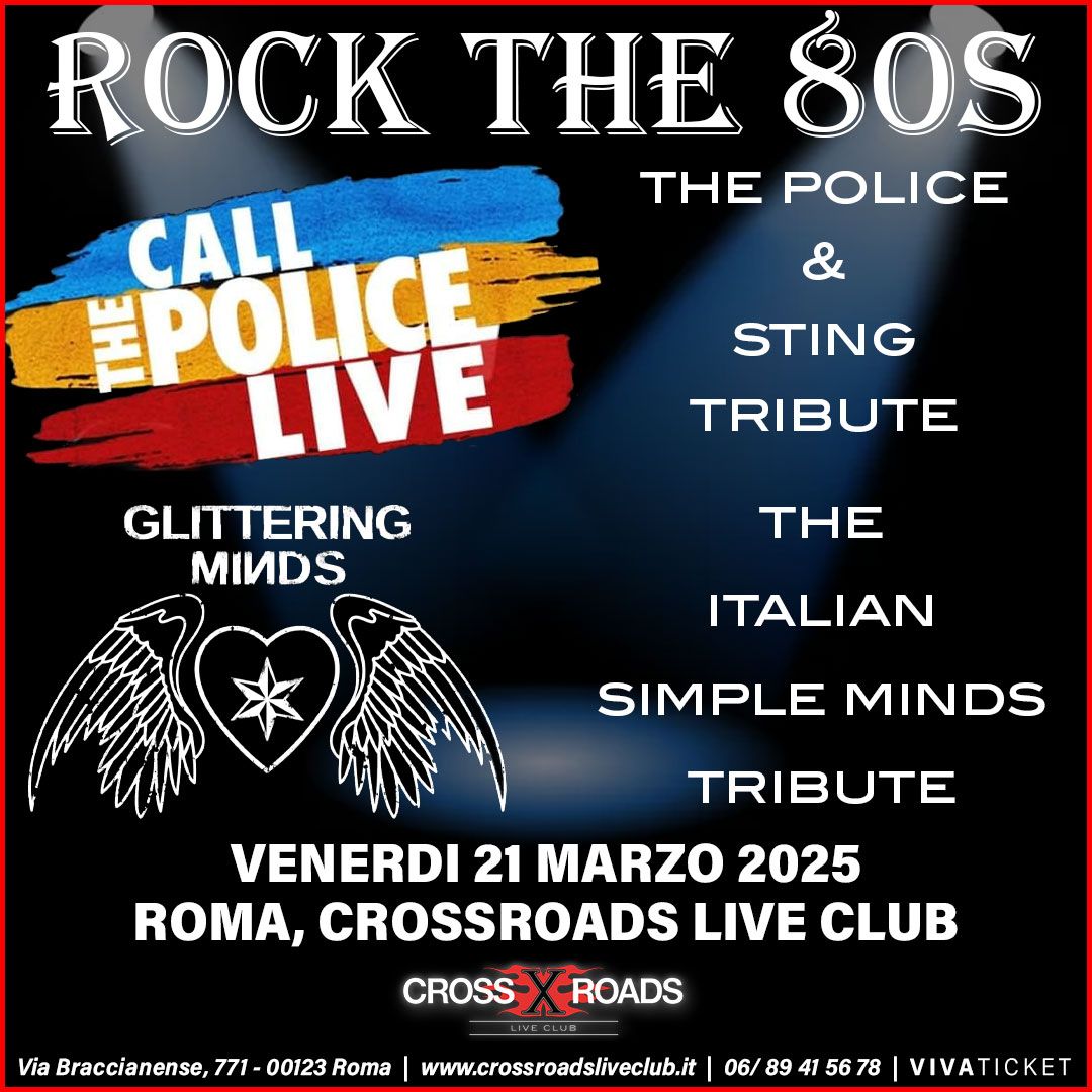 Rock The 80's | The Police + Simple Minds tribute bands | CrossRoads Live Club