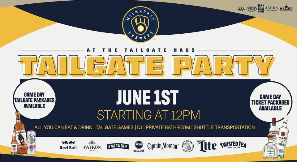 June 1st Brewers vs. White Sox Tailgate Party