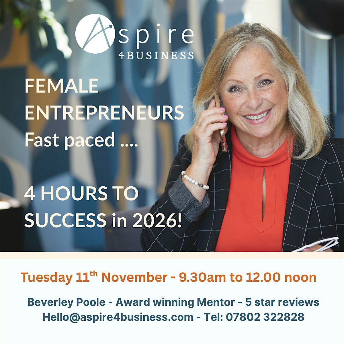Female Entrepreneurs fast paced workshop  -  4 HOURS TO SUCCESS in 2026
