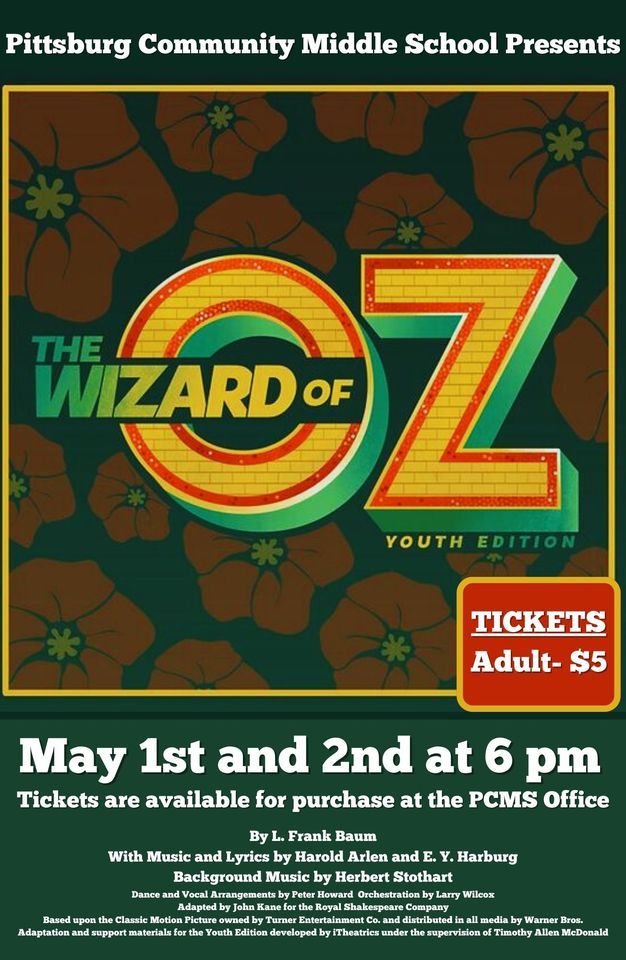 PCMS presents The Wizard of Oz