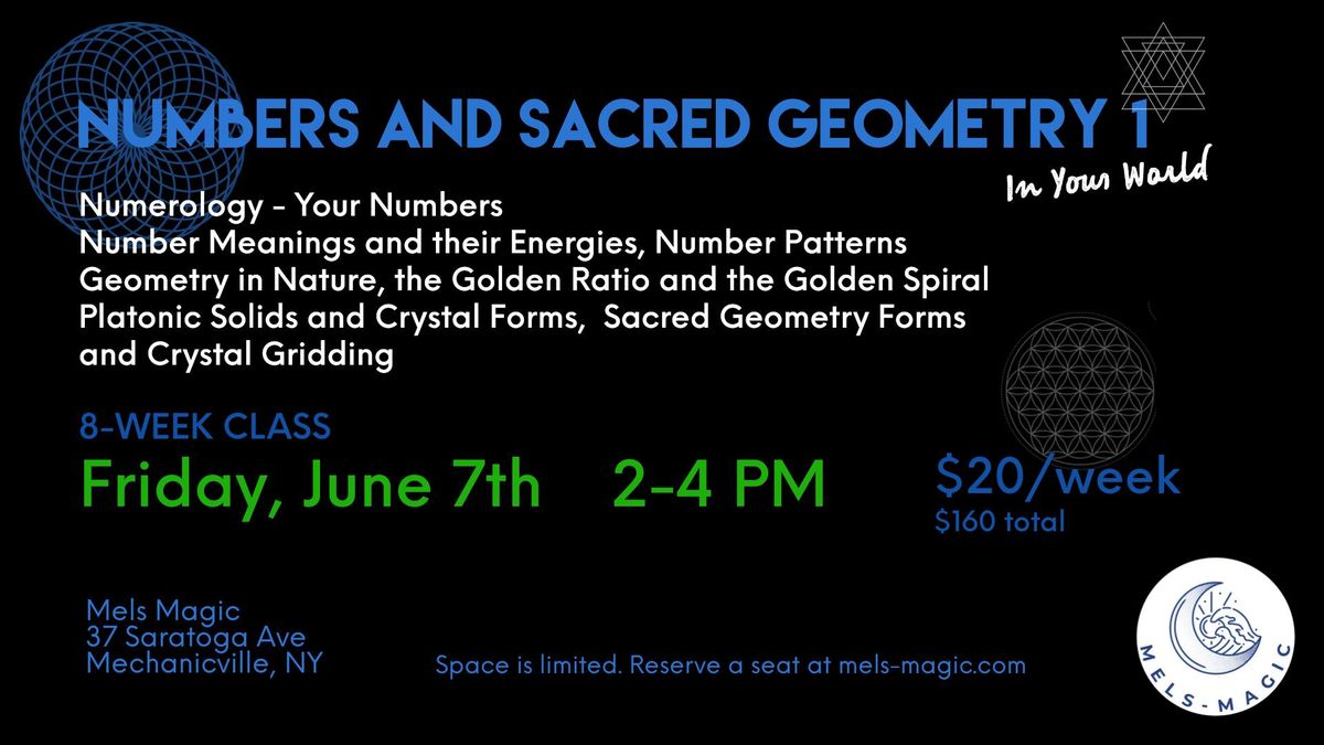 Numbers and Sacred Geometry in Your World 1 at Mels Magic