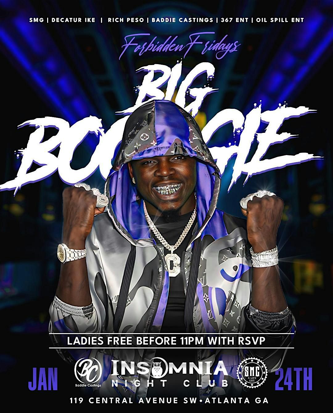 BIG BOOGIE LIVE!! @ INSOMNIA NIGHT CLUB JAN.24TH