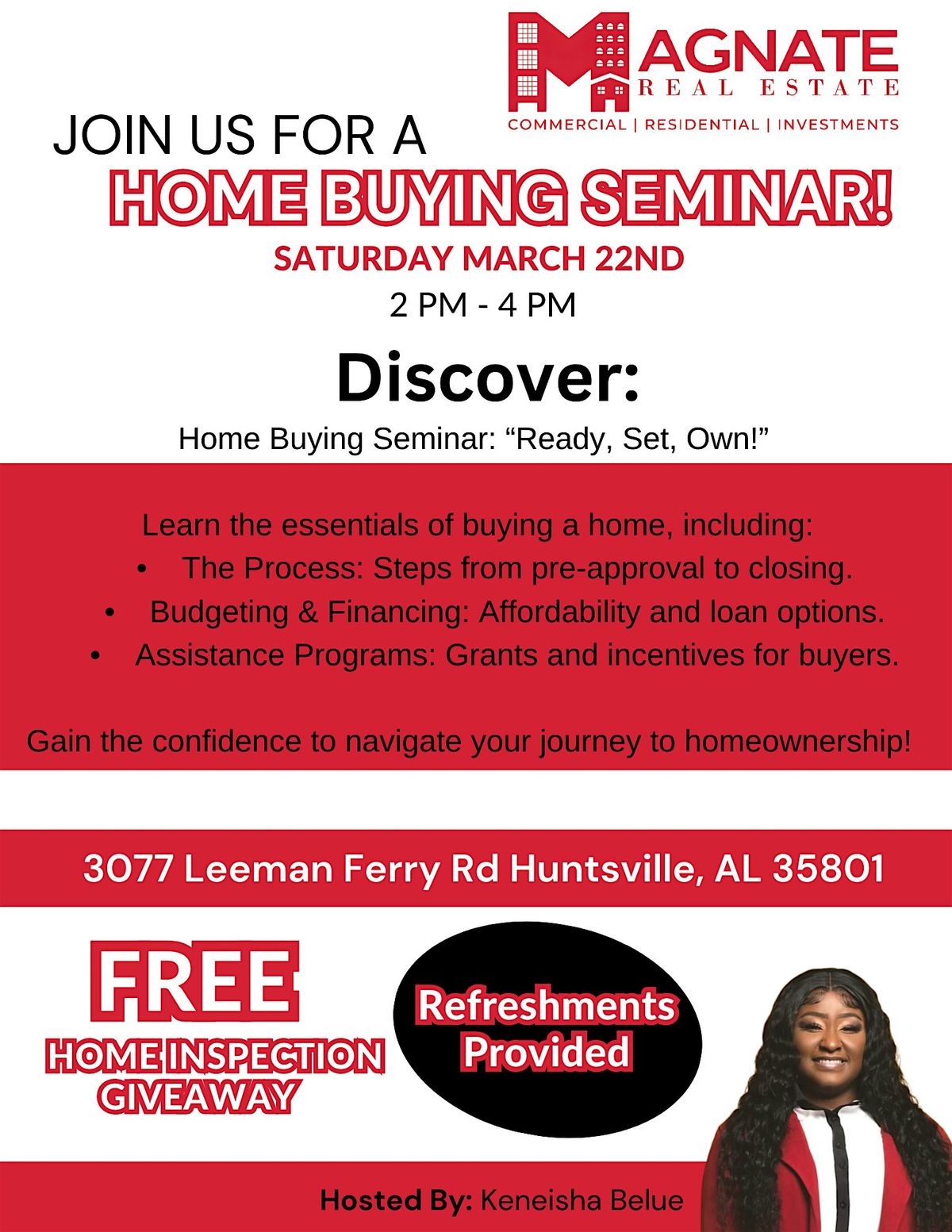 Home Buying Seminar: Ready, Set, Own!