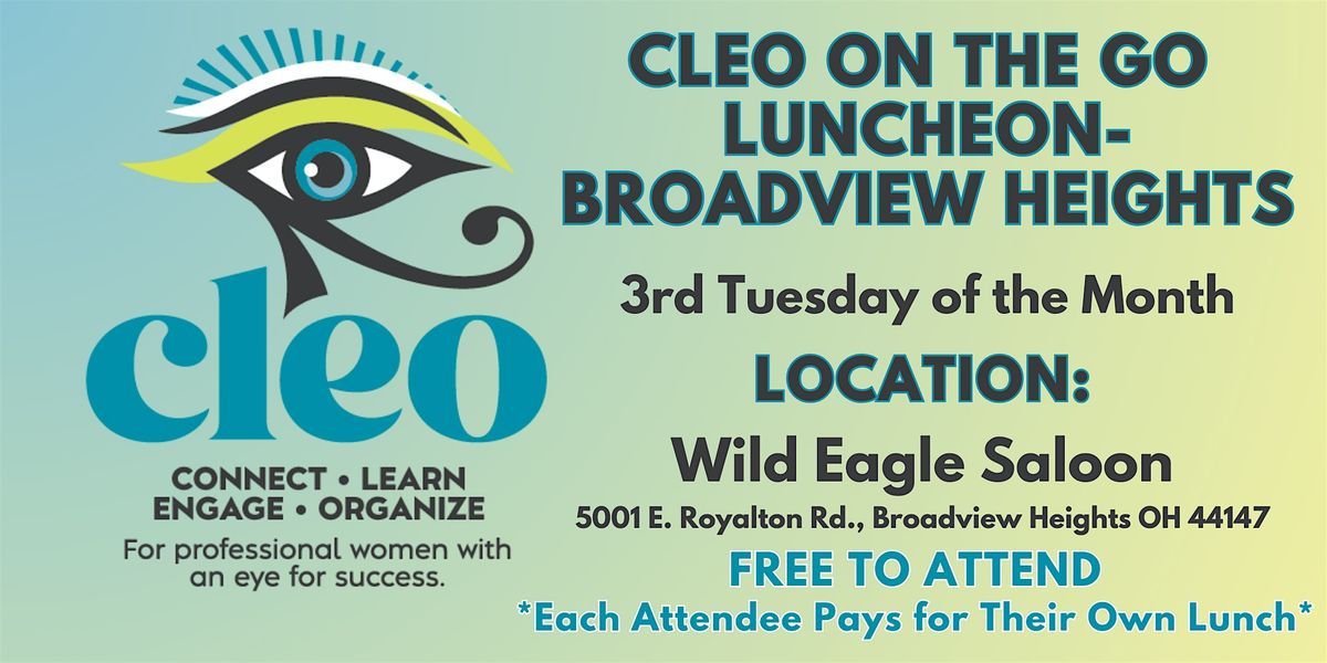 2025 CLEO on the Go Luncheons - Broadview Heights