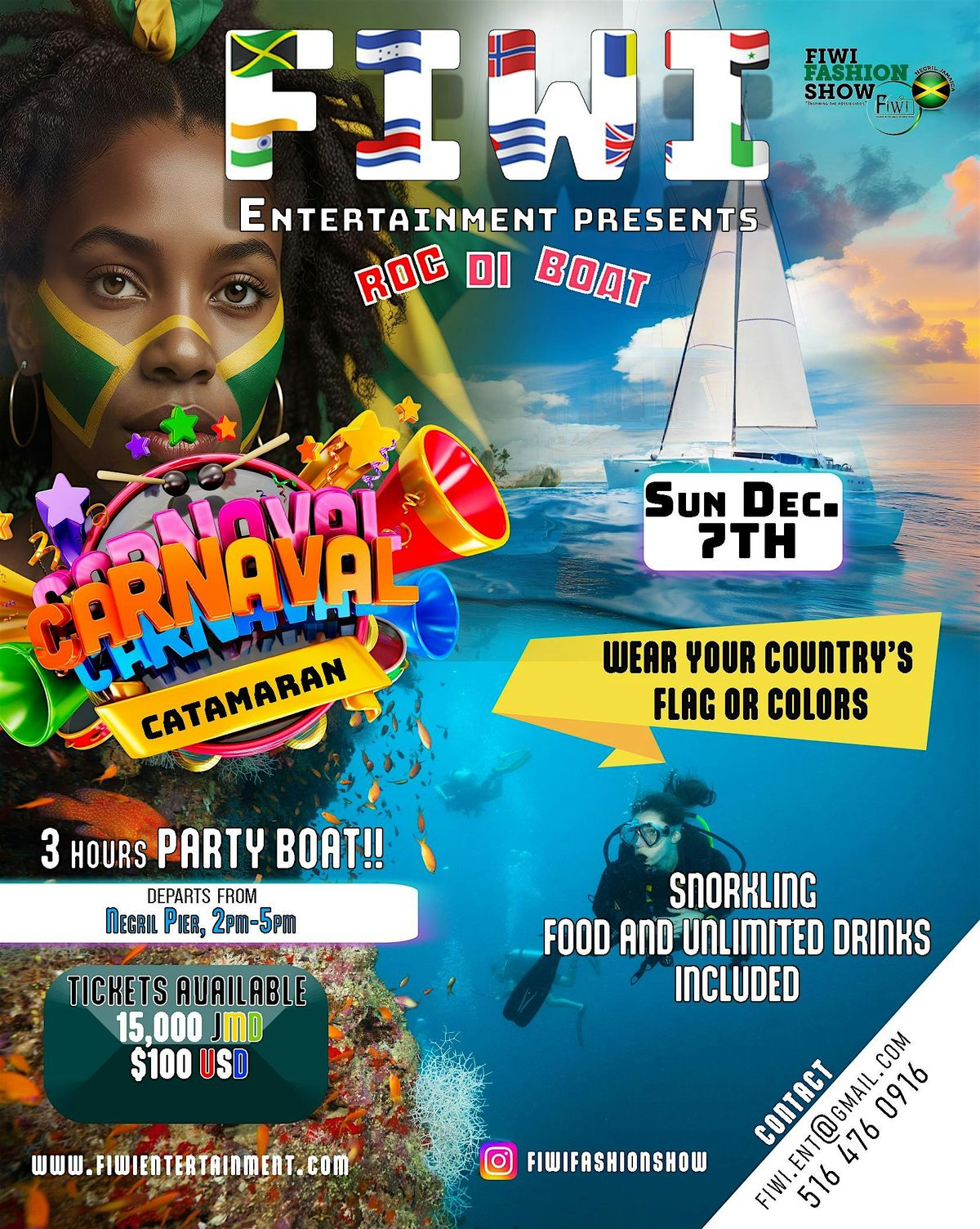 FIWI ROC DI BOAT CARNAVAL CATAMARAN