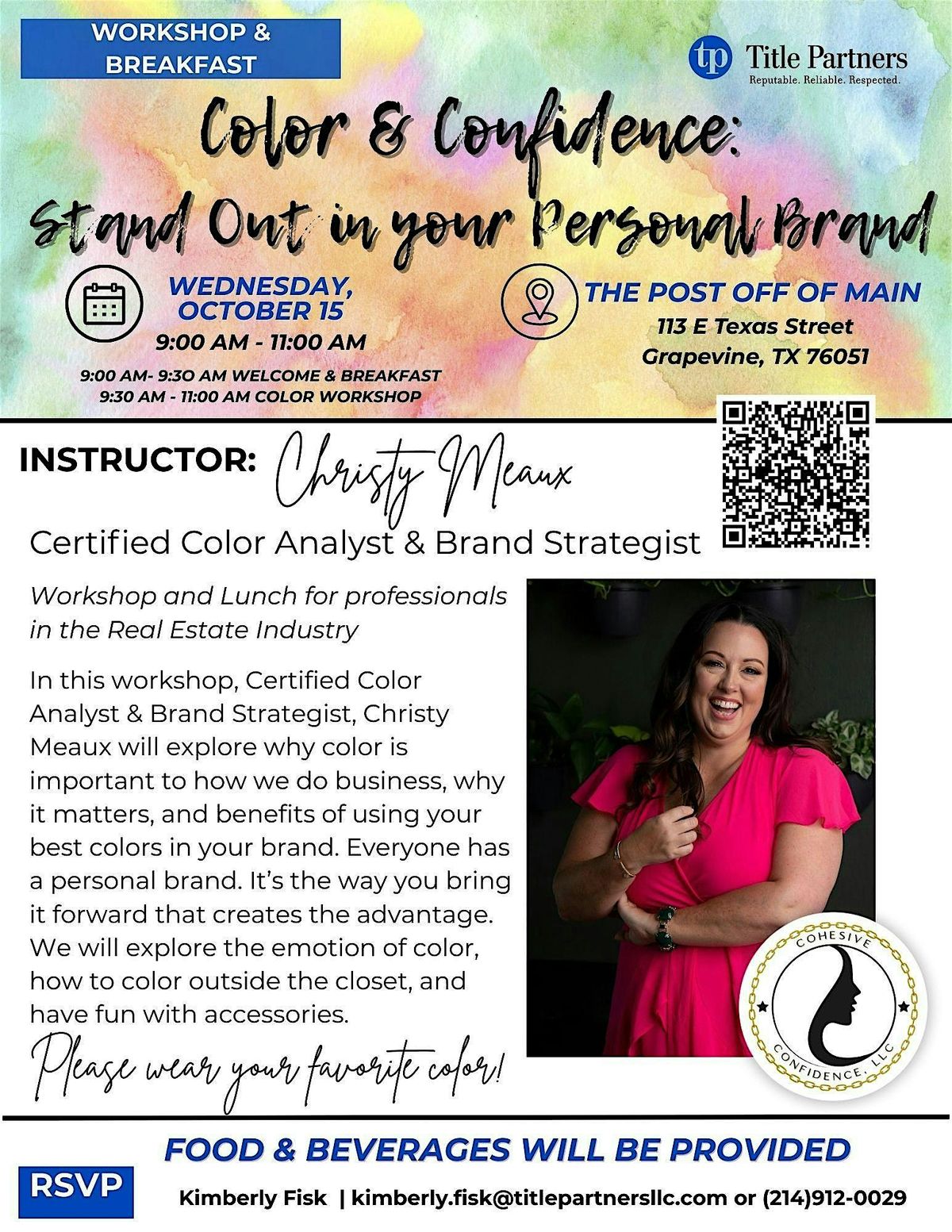 Color & Confidence:  Stand Out in your Personal Brand