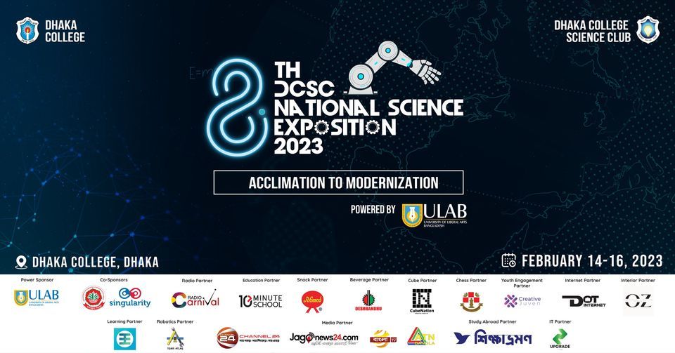 Science Expository 8th DCSC National Science Exposition 2023, Dhaka College, Mirpur Road ...