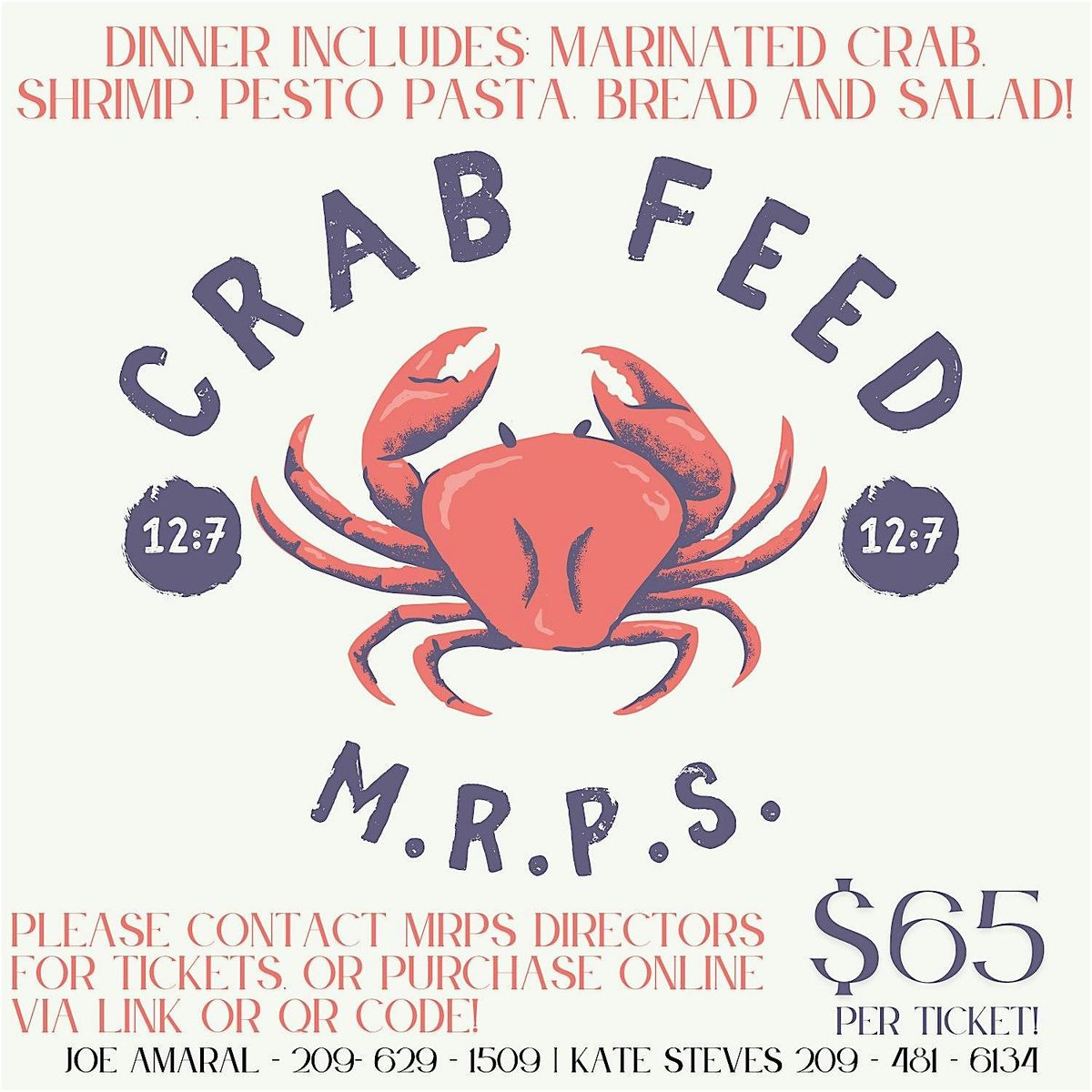 MRPS Marinated Crab Dinner