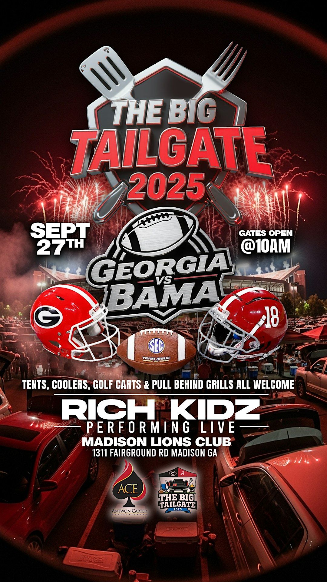 GA va BAMA The BIg Tailgate 2025-Rich Kidz Live