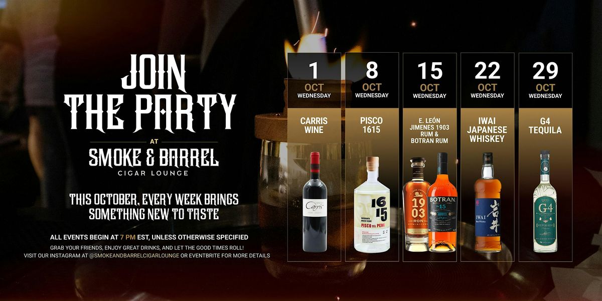 G4 Tequila Tasting | Smoke & Barrel Cigar Lounge